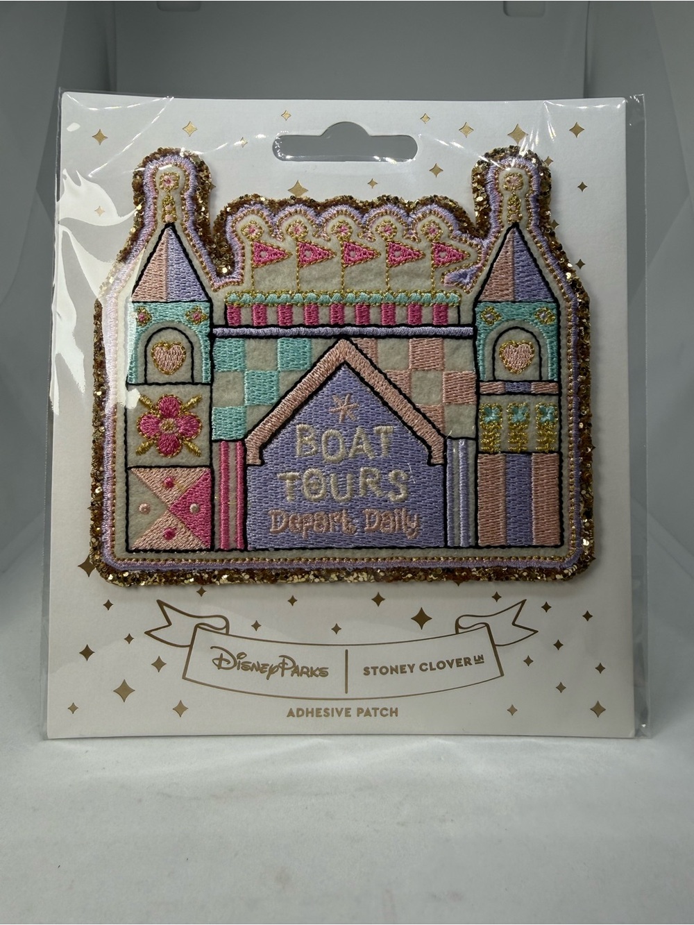 Disney Parks Stoney Clover It's A Small World Pastel 'Boat Tours Adhesive Patch